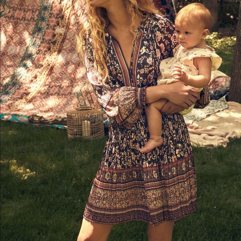 Anthropologie/Current Air Alyce Pleated Mini Dress